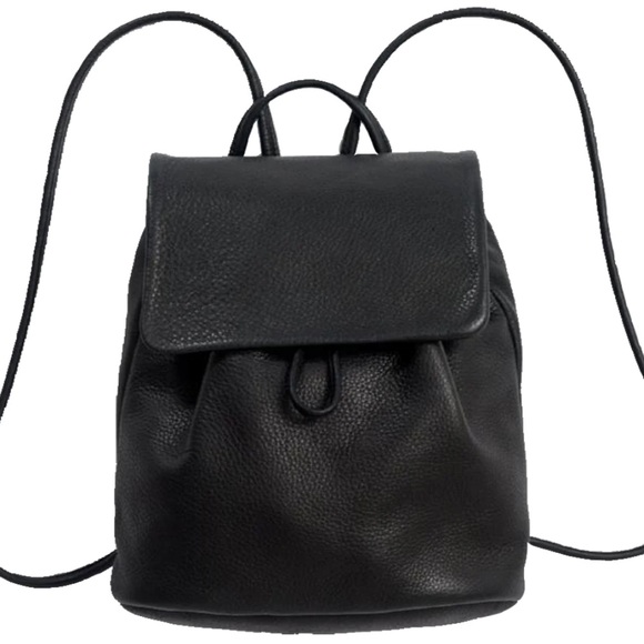Baggu NWT Black Leather Mini Backpack - Picture 4 of 11